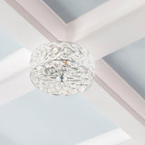 11.5"W Nowthen Nickel Semi-Flush Mount Ceiling Fixture