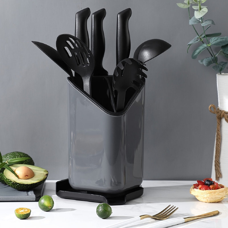QXXSJ 1 Cutlery Storage Box, Black