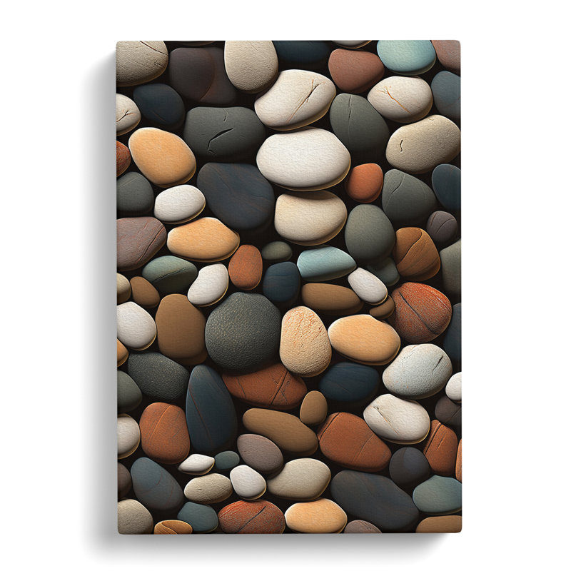 Pebbles Digital No.2 - Wrapped Canvas, 60cm H x 40cm W x 3cm D