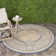 Arneshia Floral Natural/Blue Area Indoor/Outdoor Area Rug