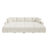 Brunella 121.3in Corduroy Sleeper Sectional Upholstered Sofa Bed With Storage Space-633114883