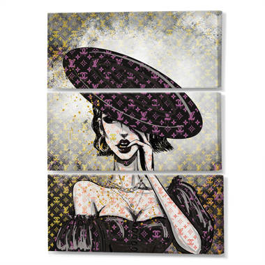 Louis Vuitton Dark Lips Framed Art Print