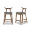 Tabouret de comptoir rembourré Anastasi