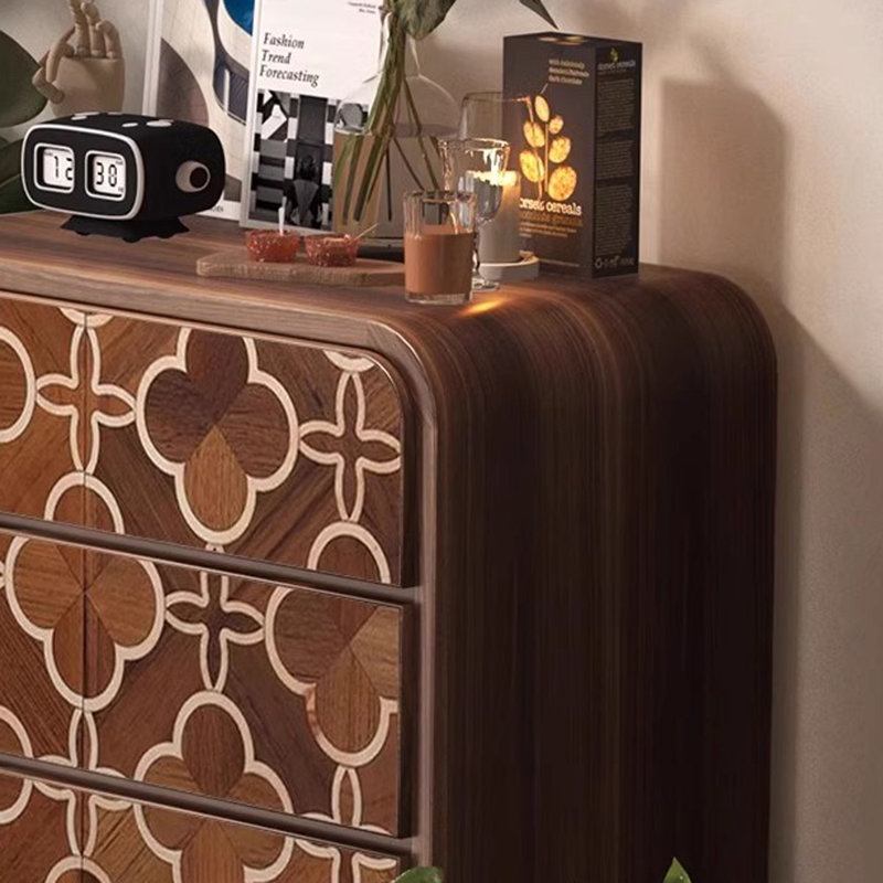 Modern Four Drawer Storage Cabinet