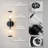 Black Wall Sconce Set of tow Modern Bathroom Vanity Light Fixture (E12 Bulbs Excluded)-2113759134