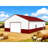 51Ft X 31Ft Steel Barn For Construction And Industrial Environments, 14 - Gauge Square Tube Frame, 26 Sheet Metal, 110V Electric Roller Shutter, Side Entrance Door, Reinforced Roof Garage Farms