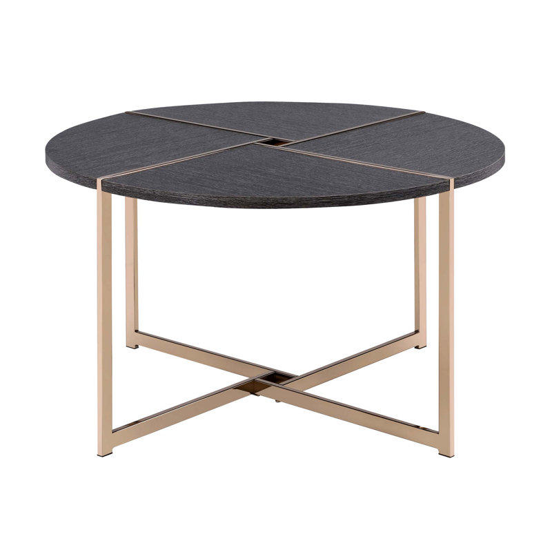 Table basse ronde noire