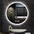Round Bathroom Vanity Mirror Wall Mounted with LED Lights, Frameless Lighted Bathroom Wall Mirror with Defogger and Dimmable Lighting-7694151