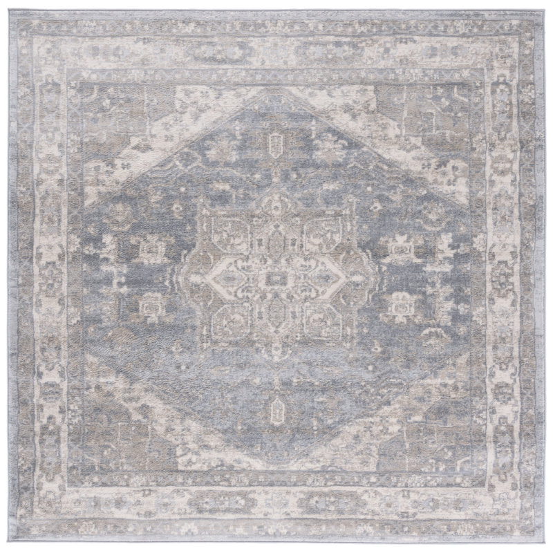 Helme Performance Oriental Rug, Square 6'7"