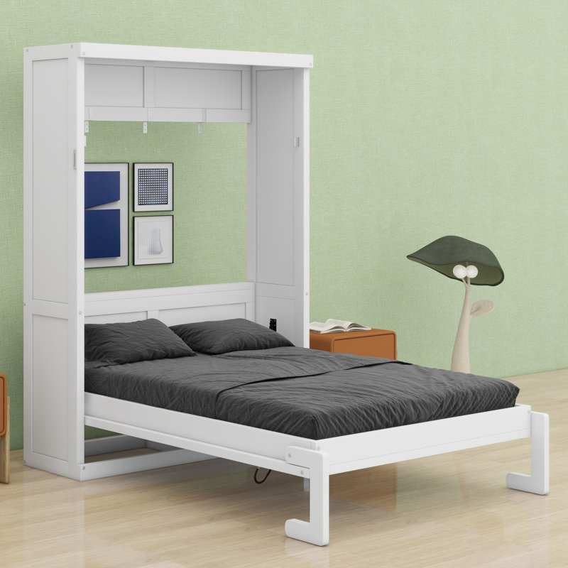 Lit escamotable qui se plie dans une armoire, Twin, White
