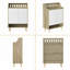 Armoire de rangement pour chaussures avec portes et tablettes amovibles