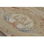 Rug & Kilim’S Aubusson Style Rug In Beige With Green And Pink Floral Medallion