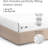 100% Cotton Fitted Sheet Only, 400 Thread Count Hotel Luxury Bedding, Soft & Breathable, Deep Pocket 8–16 Inch Mattress Fit-103254579-103254582
