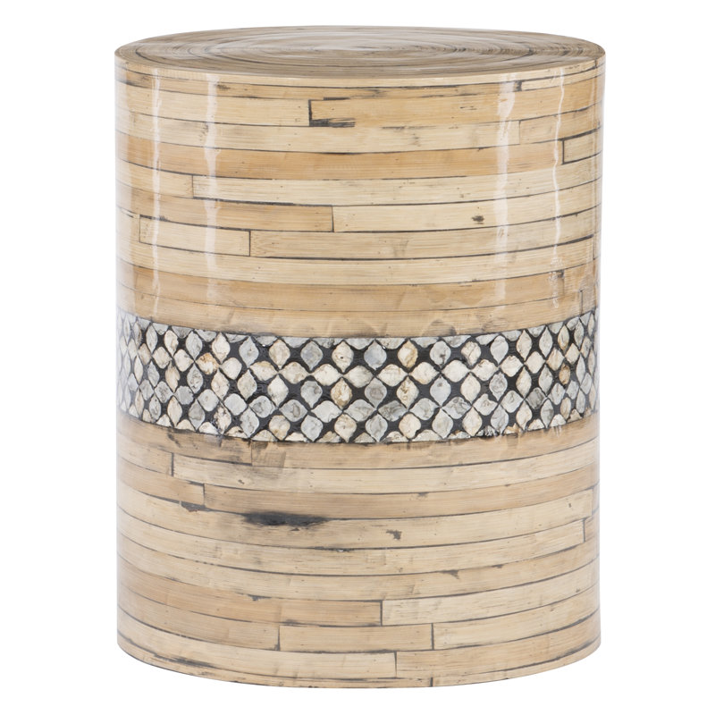 Table de bout tambour Castelli, Noir/naturel
