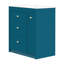 Meuble-lavabo moderne 30 po - Armoire bleue avec lavabo en céramique et quatre tiroirs confortables