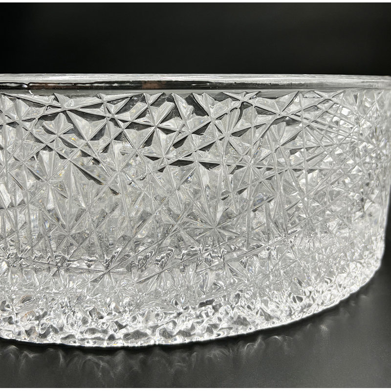 Stadium 14" Glass Circular Bathroom Vessel Sink - Timeless Collection, Clear