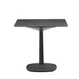 Multiplo Square Stone Pedestal Dining Table