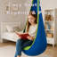 Siège de balançoire pour enfants, fauteuil hamac suspendu avec coussin gonflable, balancelle sensorielle avec poches, convient pour une utilisation extérieure et intérieure, capacité de poids maximale de 176 lb