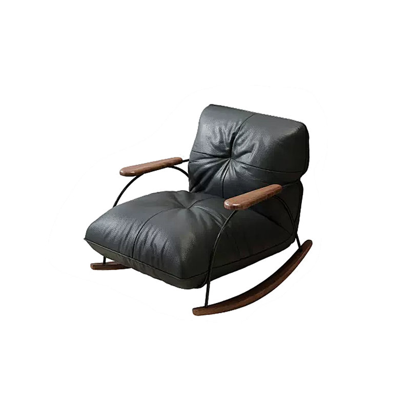 Chaise berçante légère Light Luxury Home Leisure, Noir