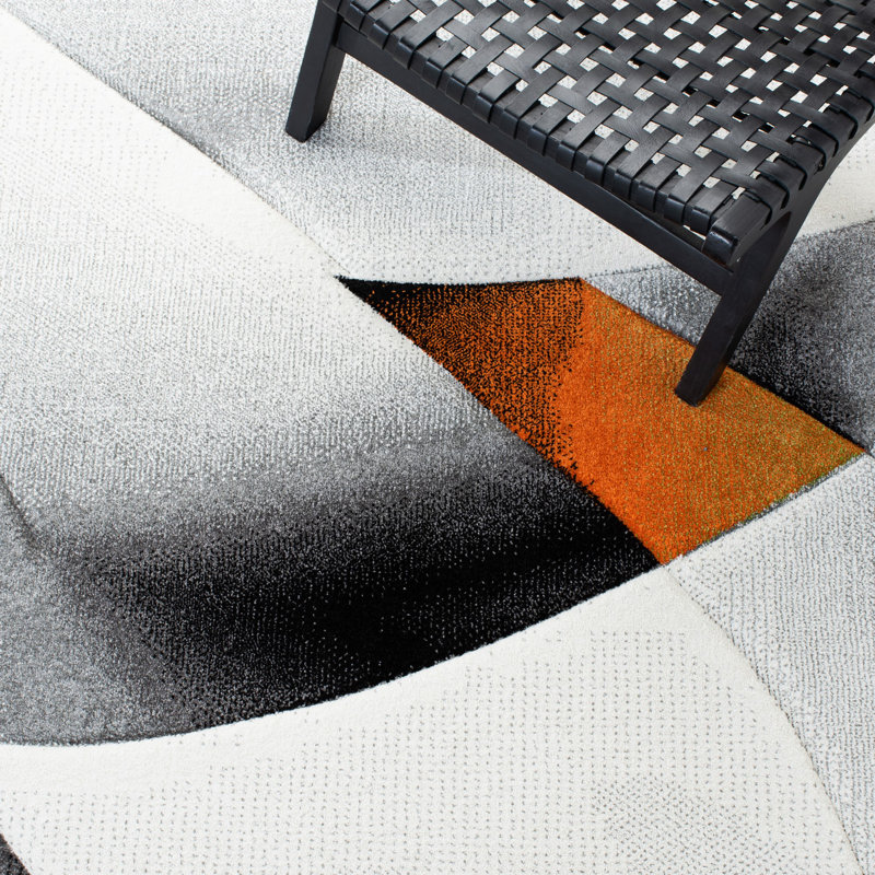 Tapis de performance géométrique Tonyville, Rectangle 2 pi 7 po x 5 pi