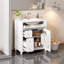 Meuble-lavabo moderne de 30 pouces d'inspiration française avec lavabo en céramique, portes à fermeture douce et organisateur de porte - blanc-1501404462