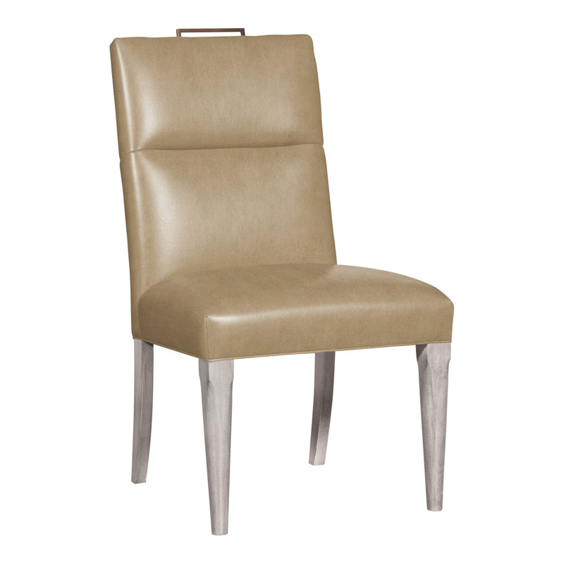 Thom Filicia Home Fabric Tight Back Side Chair, Dove Gray, Ziggy Dune