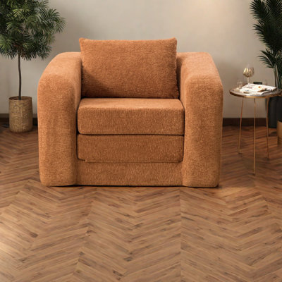 Canapés portables en chenille 2-en-1, salon convertible compact et moderne pour la maison
