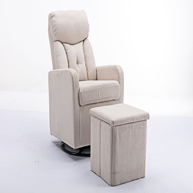 Chaise berçante Dubem, Beige