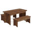 Farmhous Style Kitchen Table,3-Piece Dining Table,Computer Desk