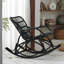 Chaise berçante simple en rotin