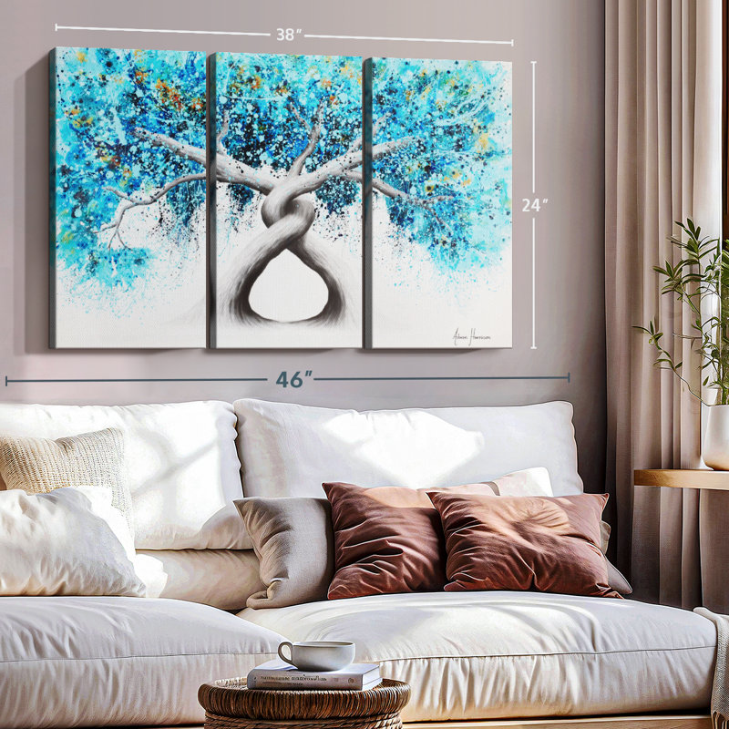 " Twisting Reef Trees ", 24" H x 38" W x 1.25" D