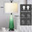 Table Lamps Nightlight 2in1 Glass Green Ripple Style with Rotary Switch Touch Switch(Set of 2)-567154293