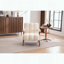 Méridienne en chenille nuage - Structure en bois massif - Beige-722239220-722239221