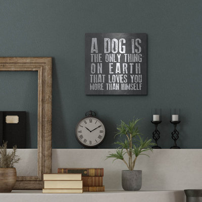  «Dog Love» par Erin Clark, art mural en métal, 12 po x 12 po