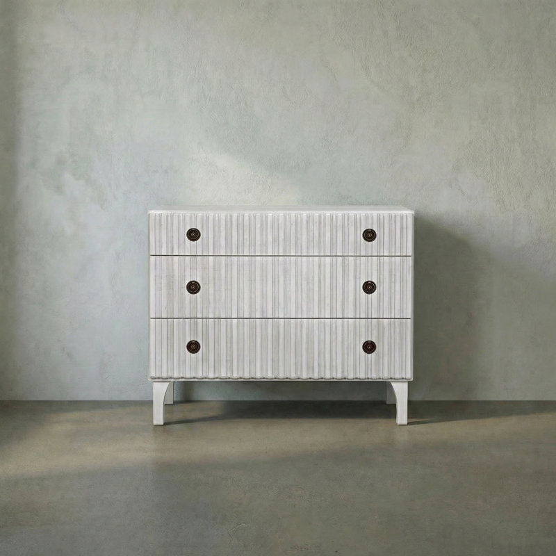 Daryl 3 - Drawer Dresser, White Wash