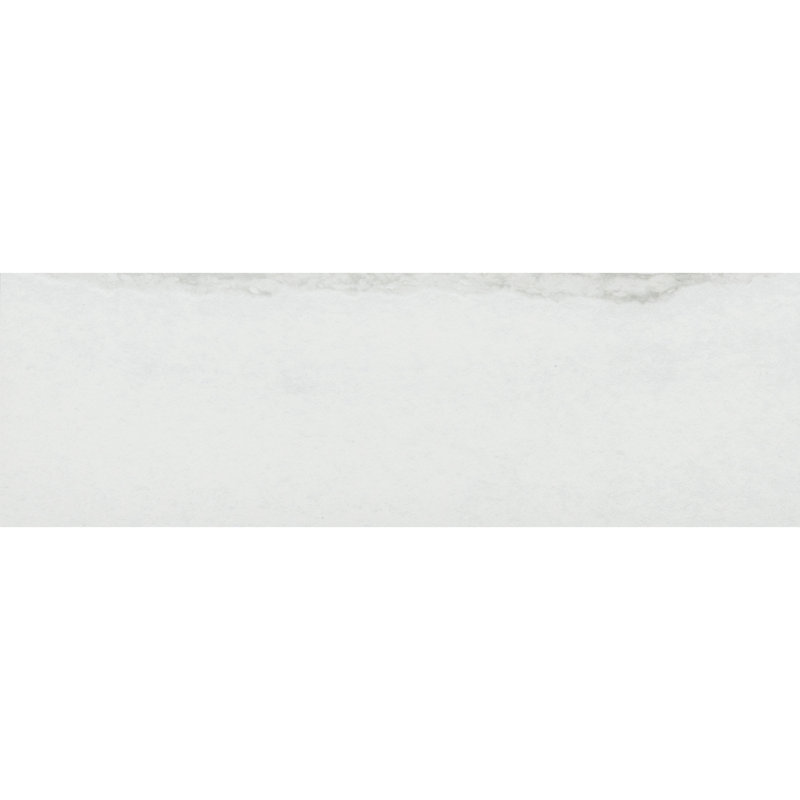 Penthouse 4" x 12" Porcelain Subway Floor and Wall Tile, White Fantasy