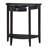Half-moon Black Console Table - Provides Efficient Storage Space Enhances Room With Solution