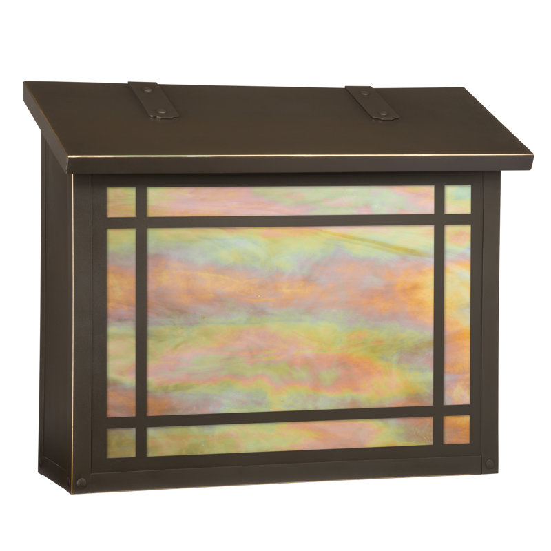 Summit Brass Wall Mounted Mailbox, Gold Iridescent, Warm Brass