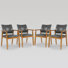 Chaise avec accoudoirs avec accoudoirs et pieds en bois massif Modern