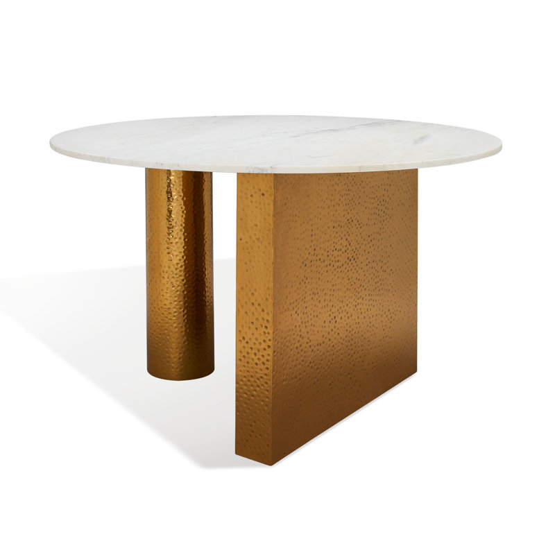 Hemlock Round Marble Dining Table