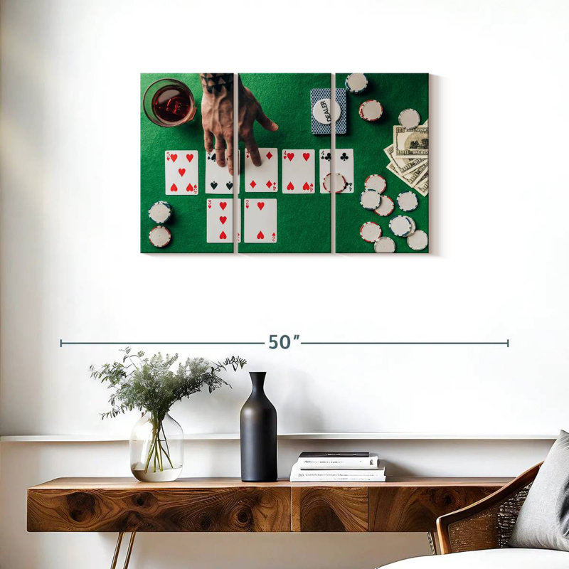 Senne Casino Playing Cards, 20" H x 33" W