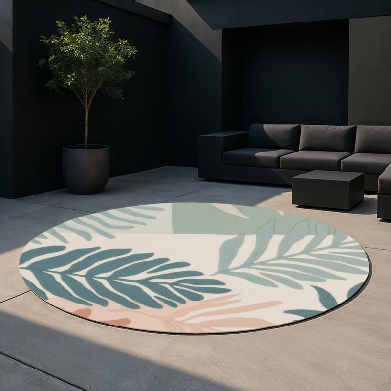 Tapis intérieur et extérieur Natural Radiance, Rond 5 pi