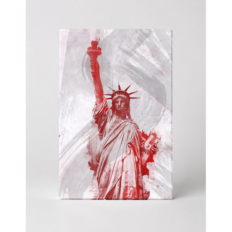 Statue de la Liberté, art graphique sur toile, L 11 po x H 14 po