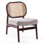 Fauteuil rembourré à dossier en rotin-2070853278