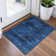 Machine Washable Indoor/Outdoor Xhevrie Blue Rug