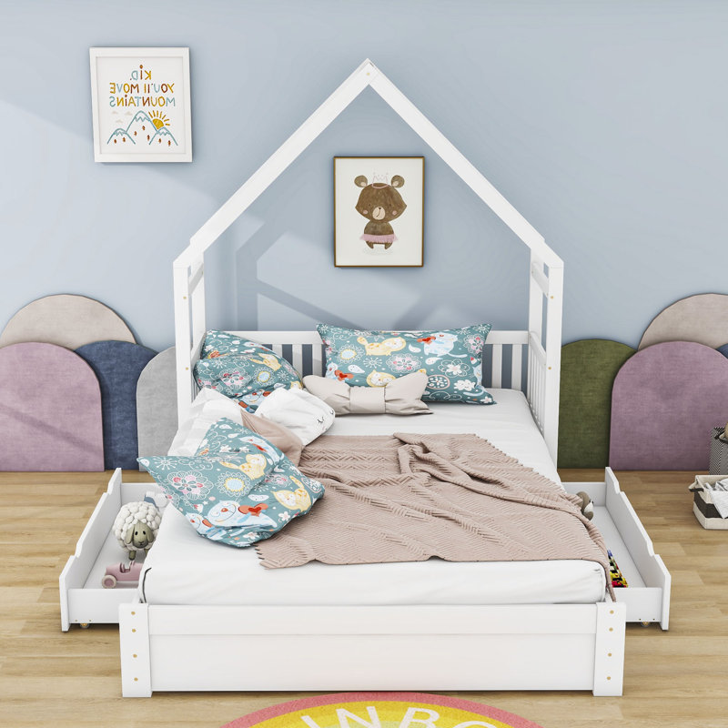 Nehring Platform Storage Bed, White
