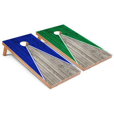 Ensemble de cornhole toutes saisons Royal and Kelly Pyramid | Comprend (2) planches (8) sacs et accessoires optionnels