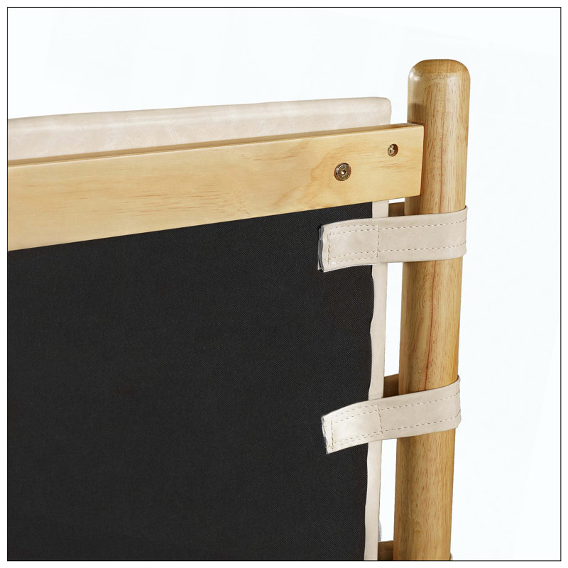 Cadre de lit plateforme en bois d'hévéa de qualité supérieure avec tête de lit incluse, lit Mid Century Modern, Beige