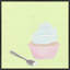 Cupcake With Spoon Print by Katy Montica-995879476-995879479