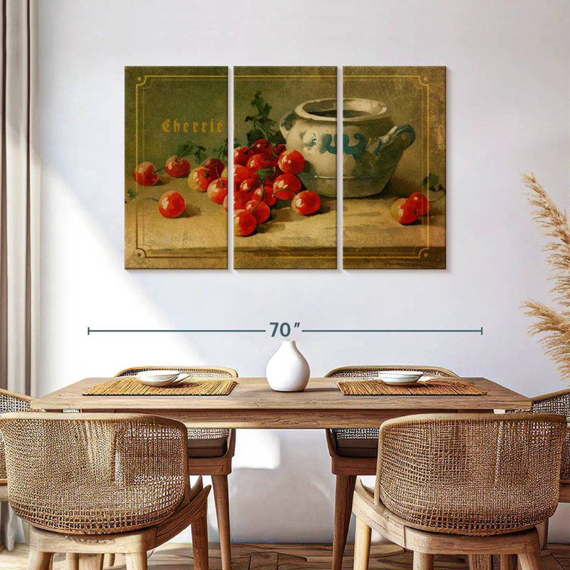 Yarlin Delicious Cherries, 36" H x 57" W